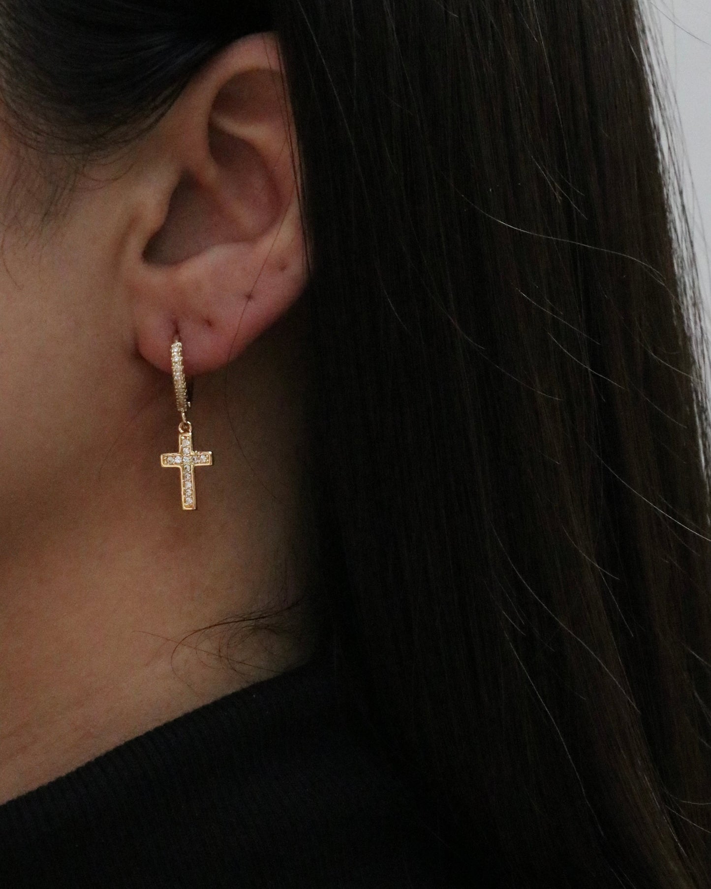 Faith Cross Earrings
