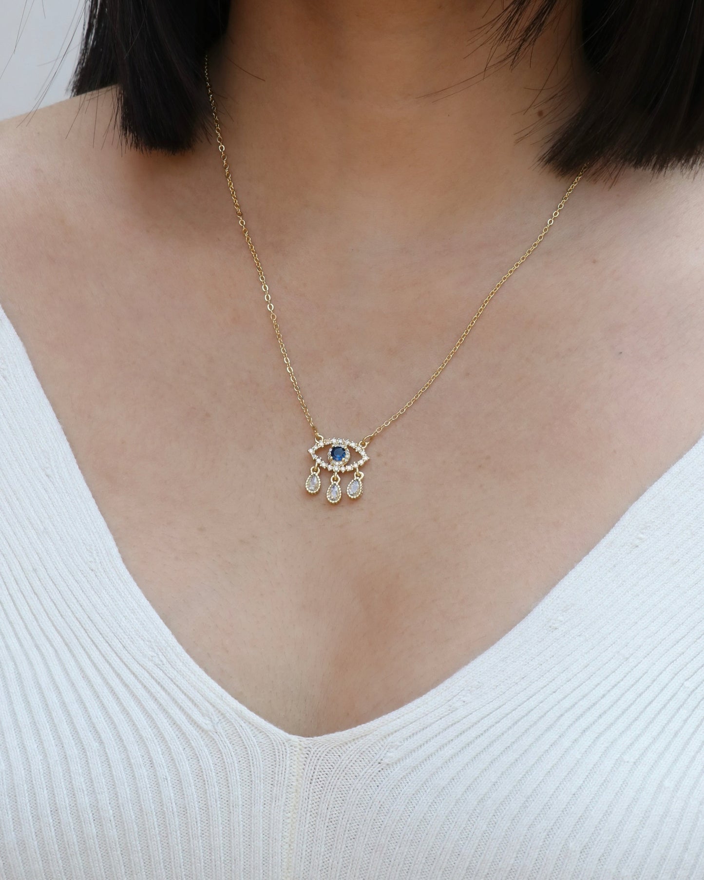 Guardian Tears Evil Eye Necklace