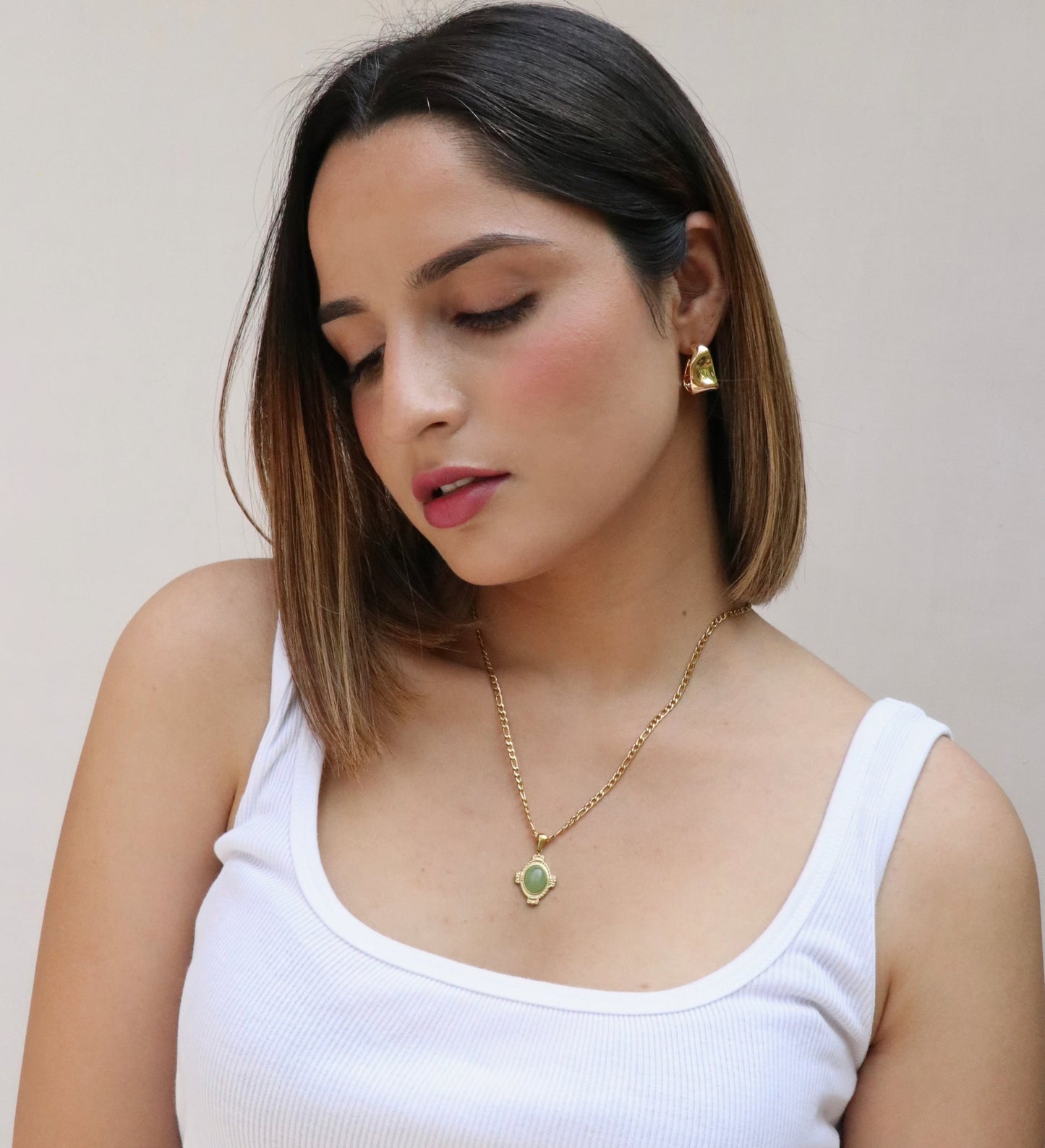 Natural Aventurine Goddess Necklace