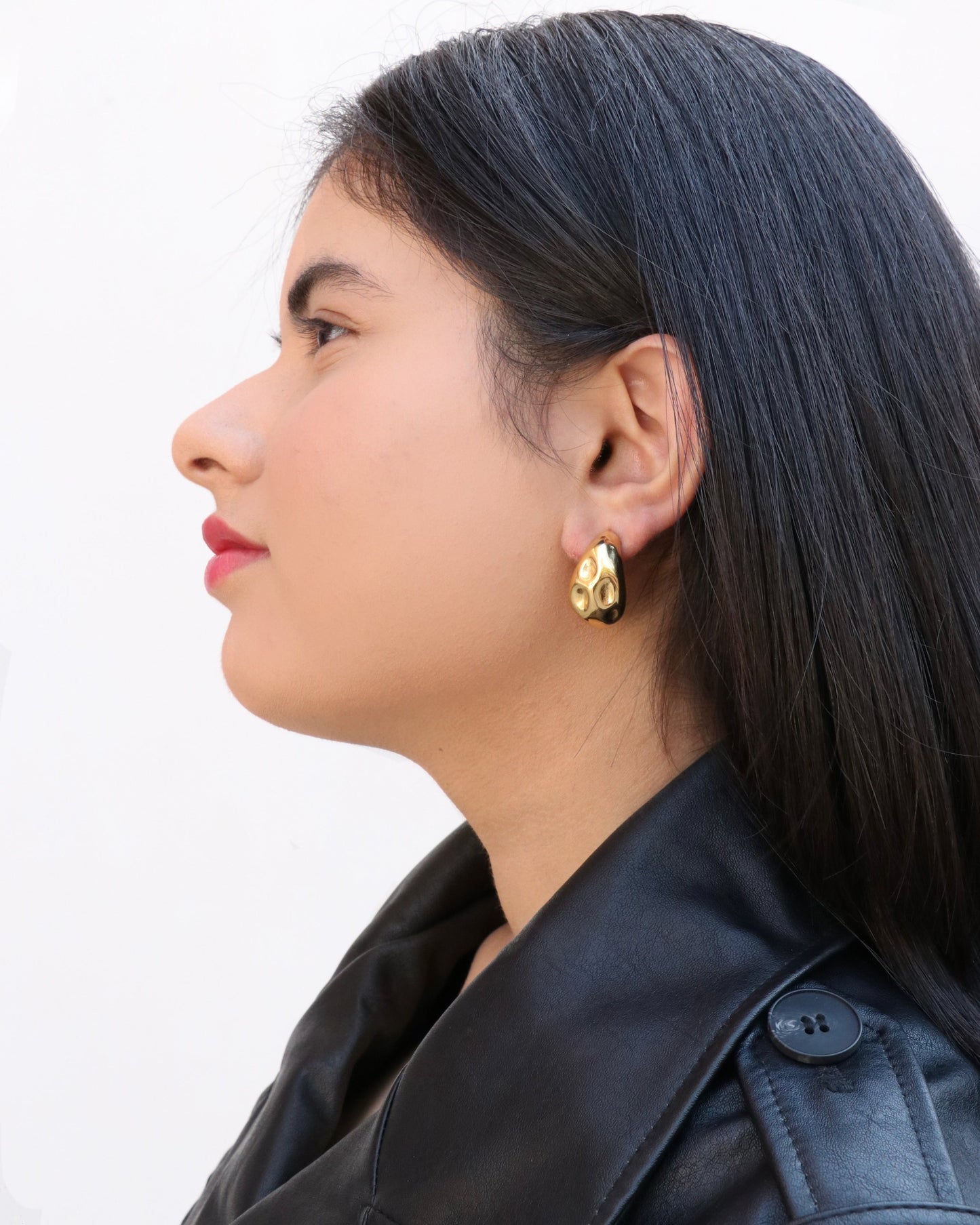 Chunky Hammered Earrings