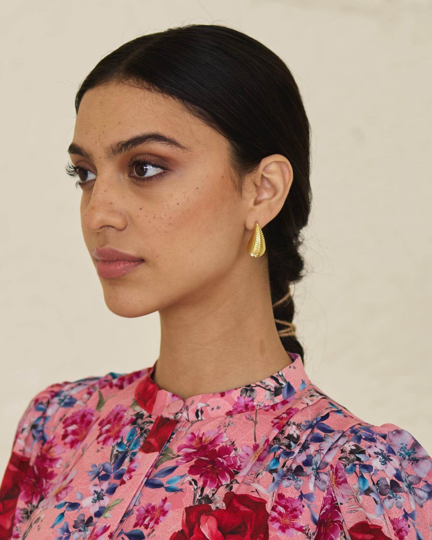 Striped Teardrop Earrings