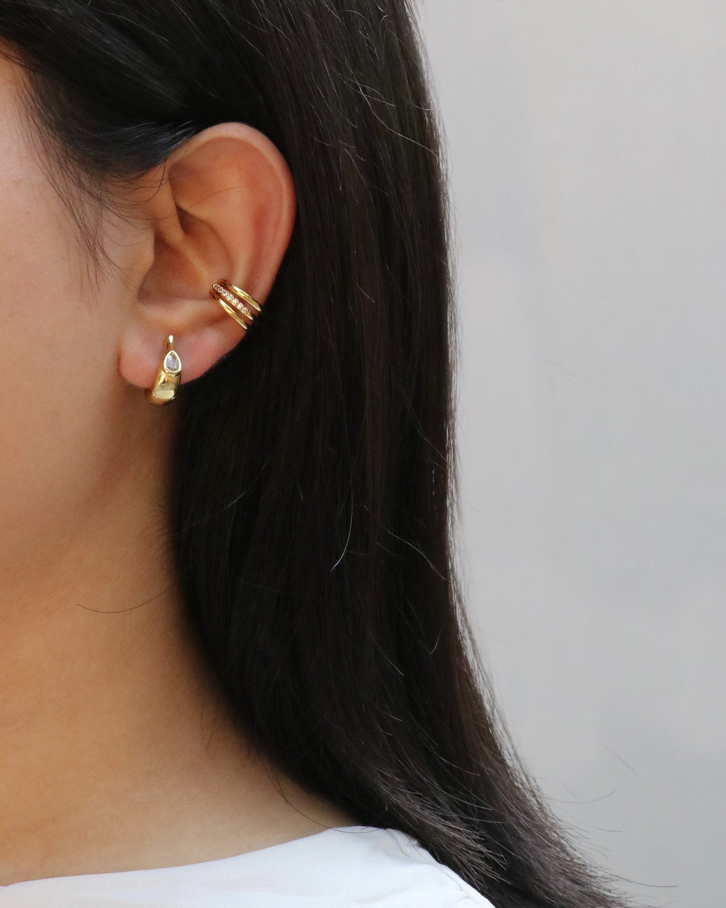 Tiny Tulip Hoops