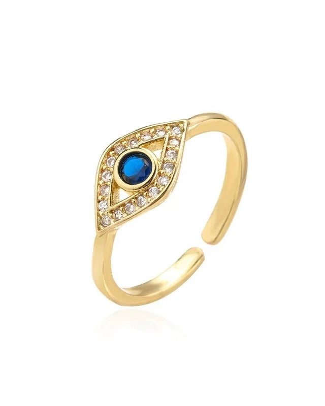 Dainty Evil Eye Ring