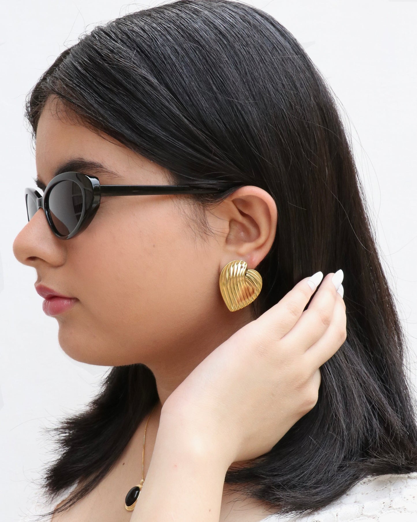 Vintage Heart Earrings