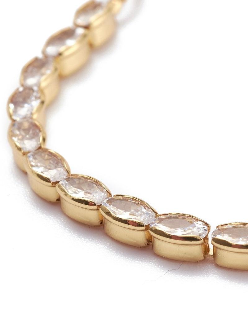 Oval Tennis Slider Bracelet