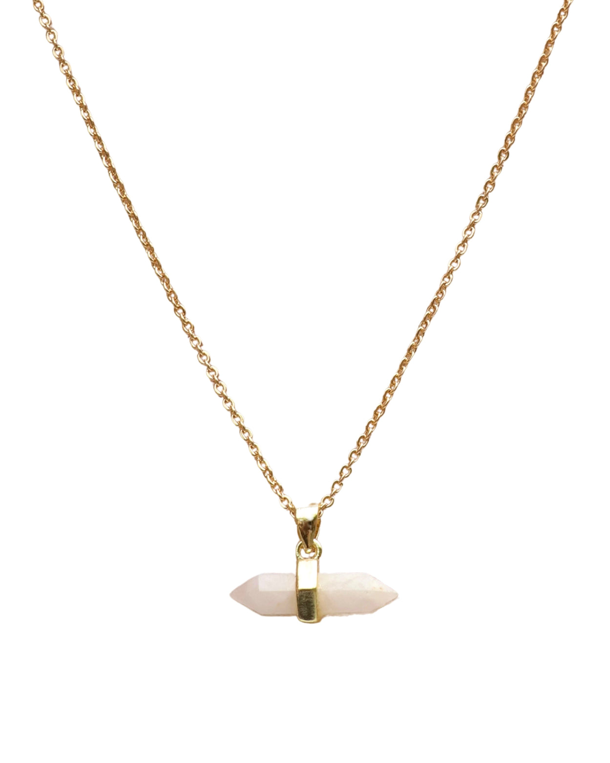 Moonstone Double Pointed Necklace