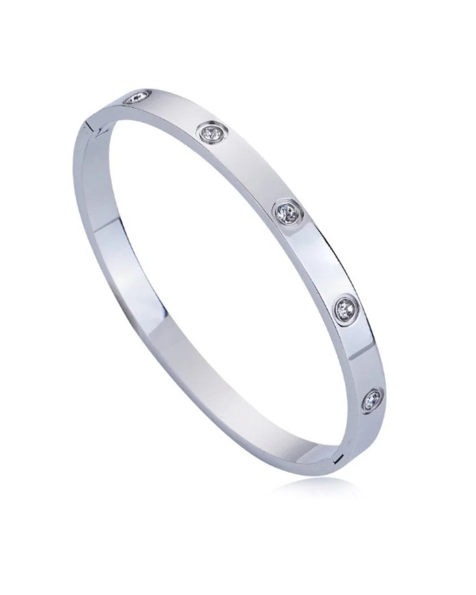Hinged Full Moon Bracelet
