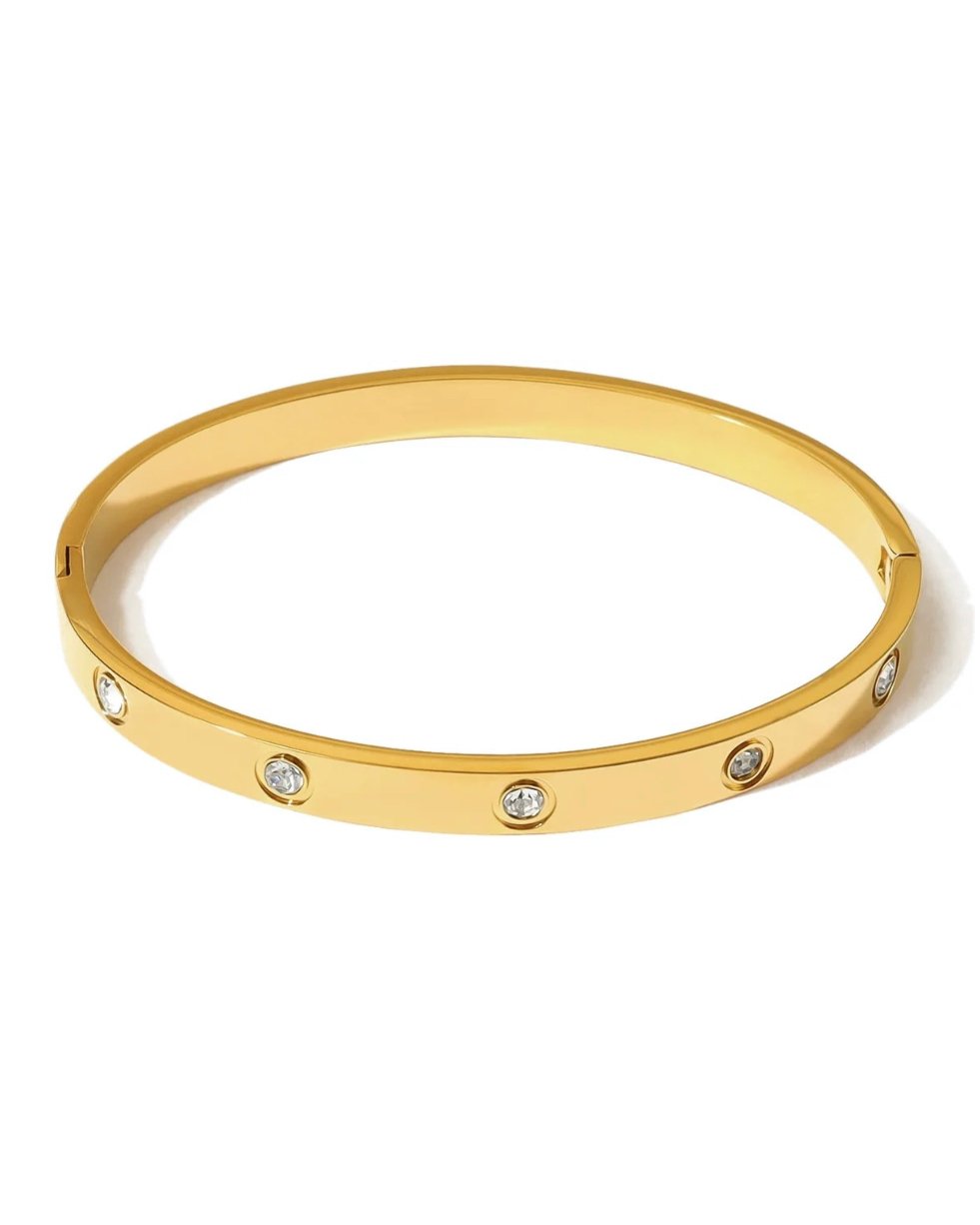 Hinged Full Moon Bracelet