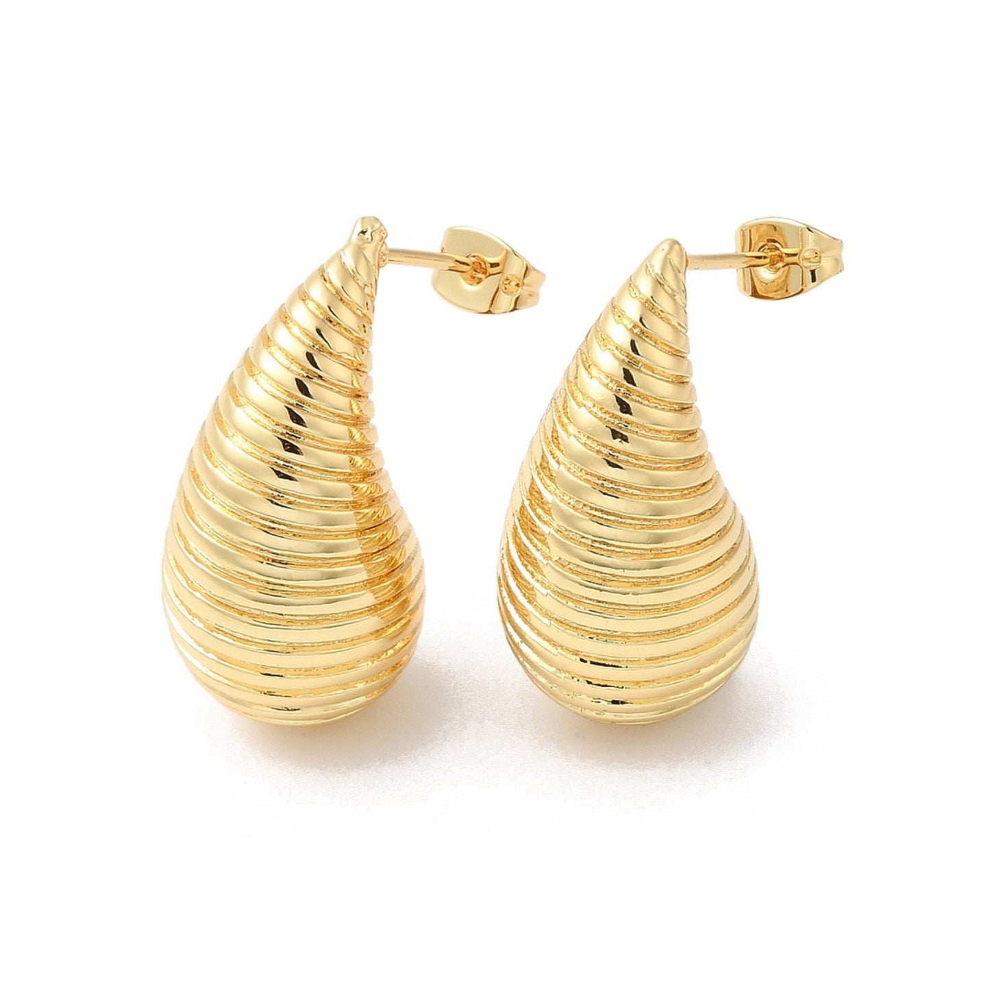Striped Teardrop Earrings