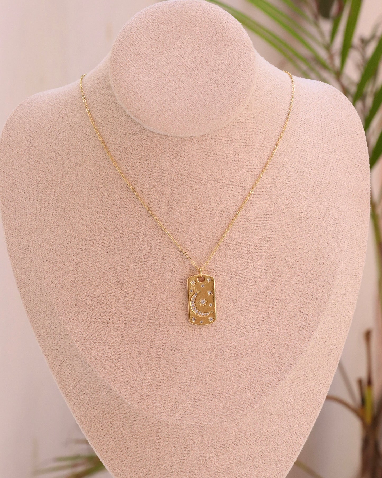 Moon And Stars Necklace