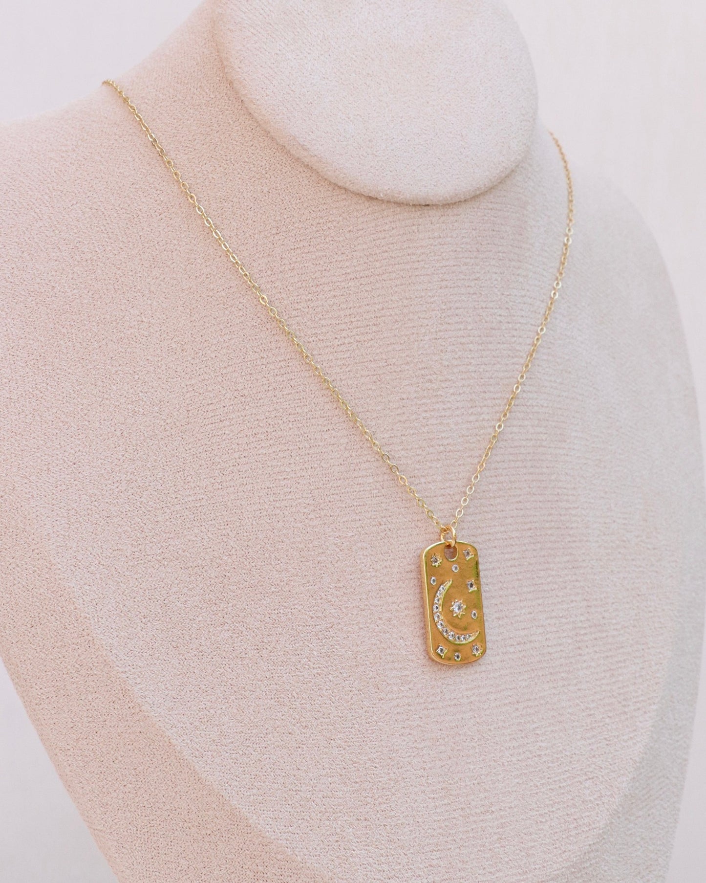 Moon And Stars Necklace