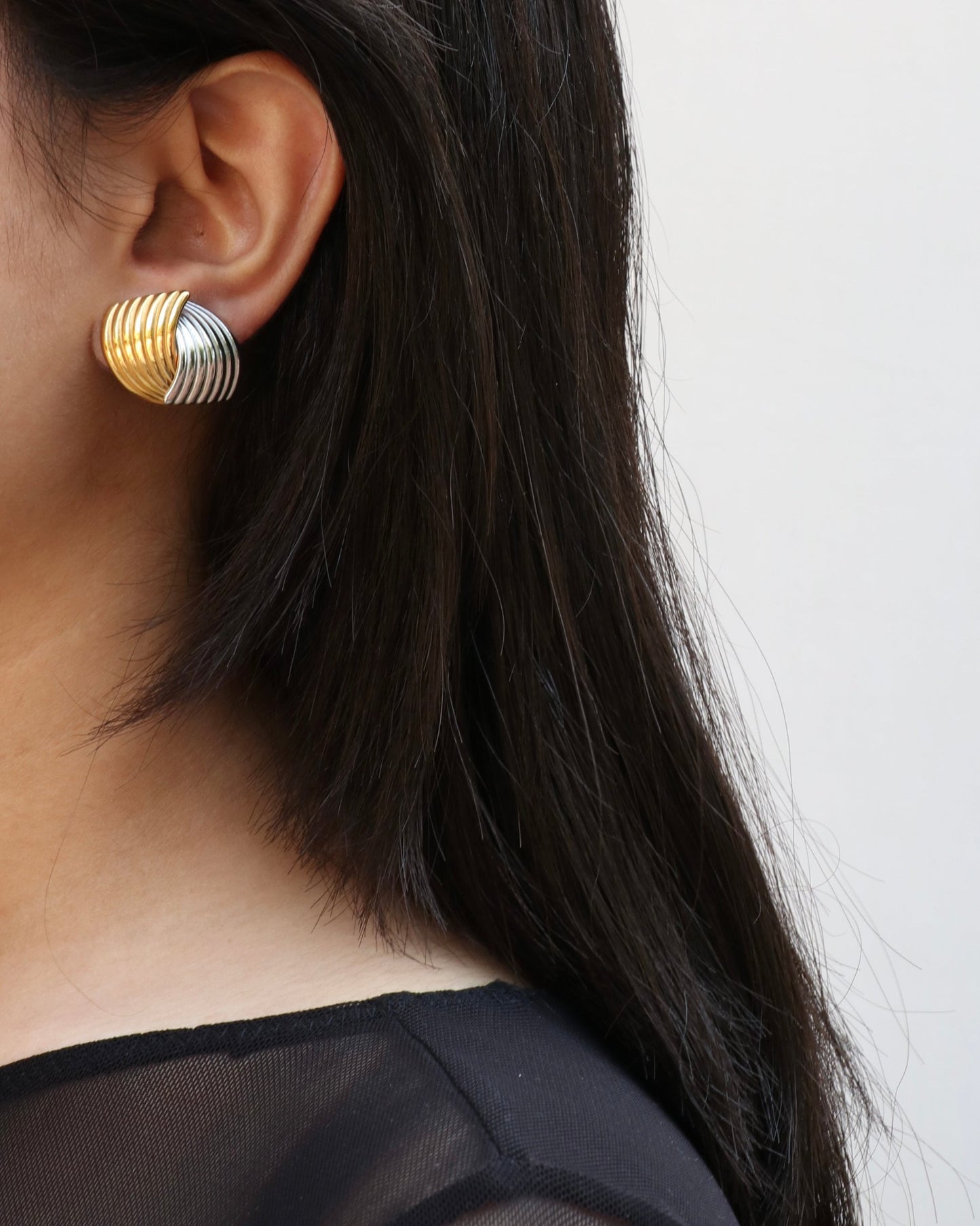 Fusion Earrings (Dual Tone)