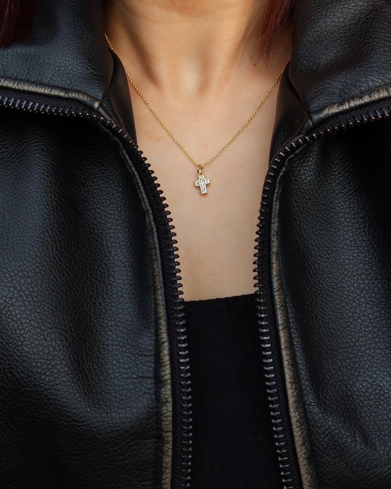 Mini Divine Cross Necklace