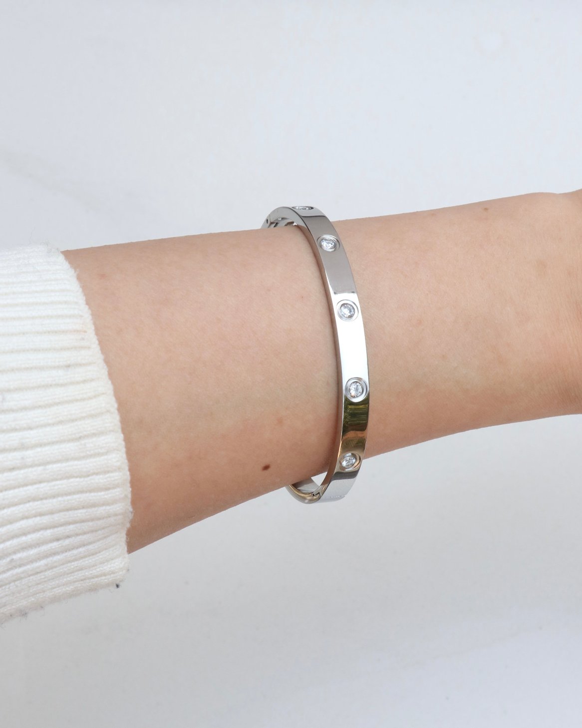 Hinged Full Moon Bracelet