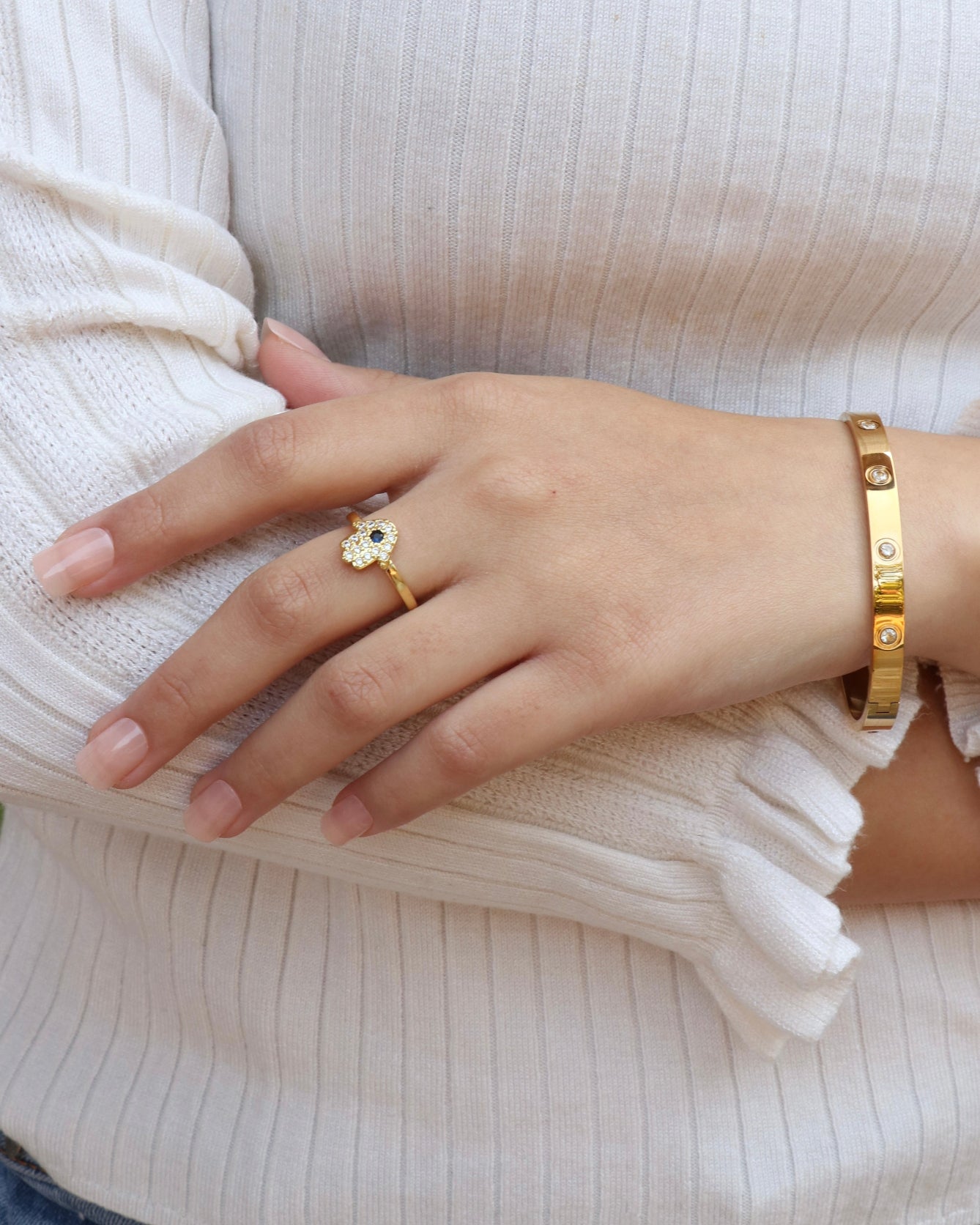 Hamsa Hand Ring