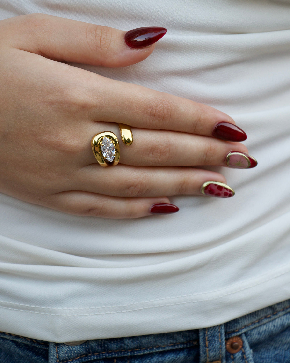 Moonleaf Ring