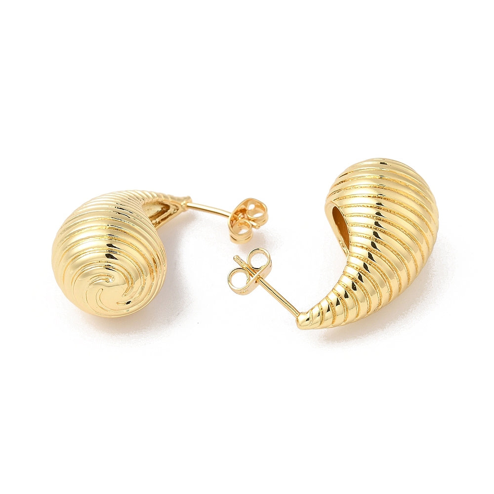 Striped Teardrop Earrings