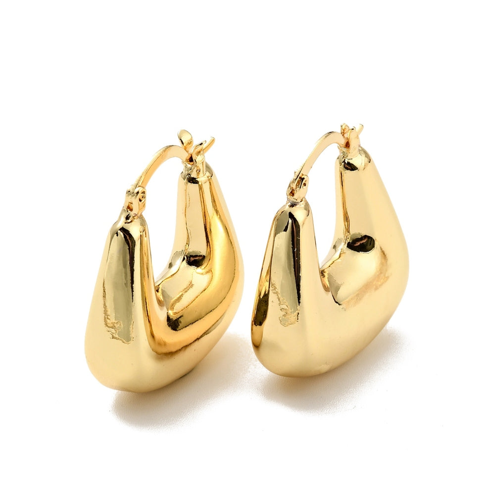 Orecchini A Cerchio Unisex In Acciaio Inossidabile, Finitura Spazzolata Oro E Argento, 7/14 Mm