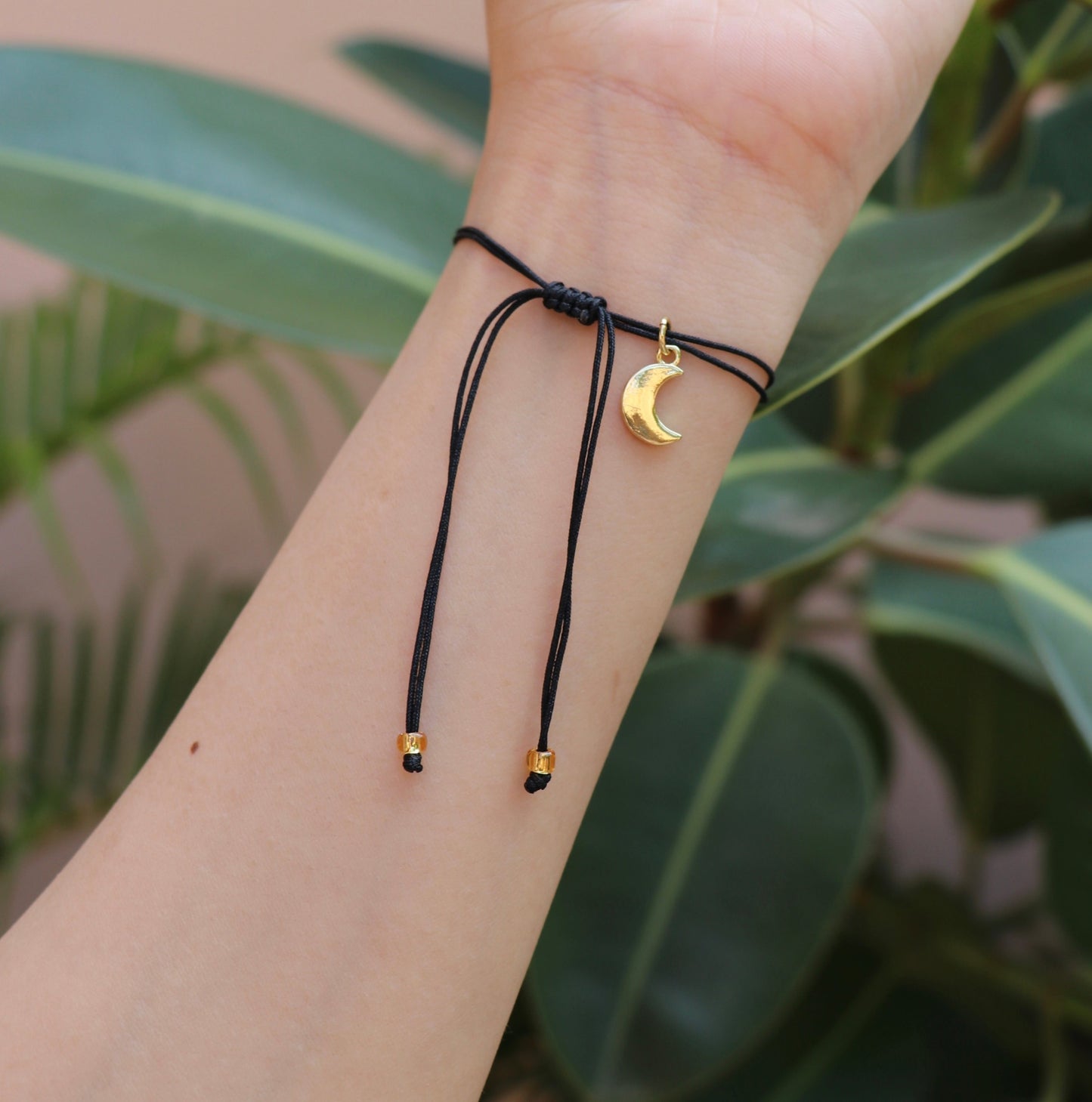 Evil Eye Seed Bead Bracelet (Black)