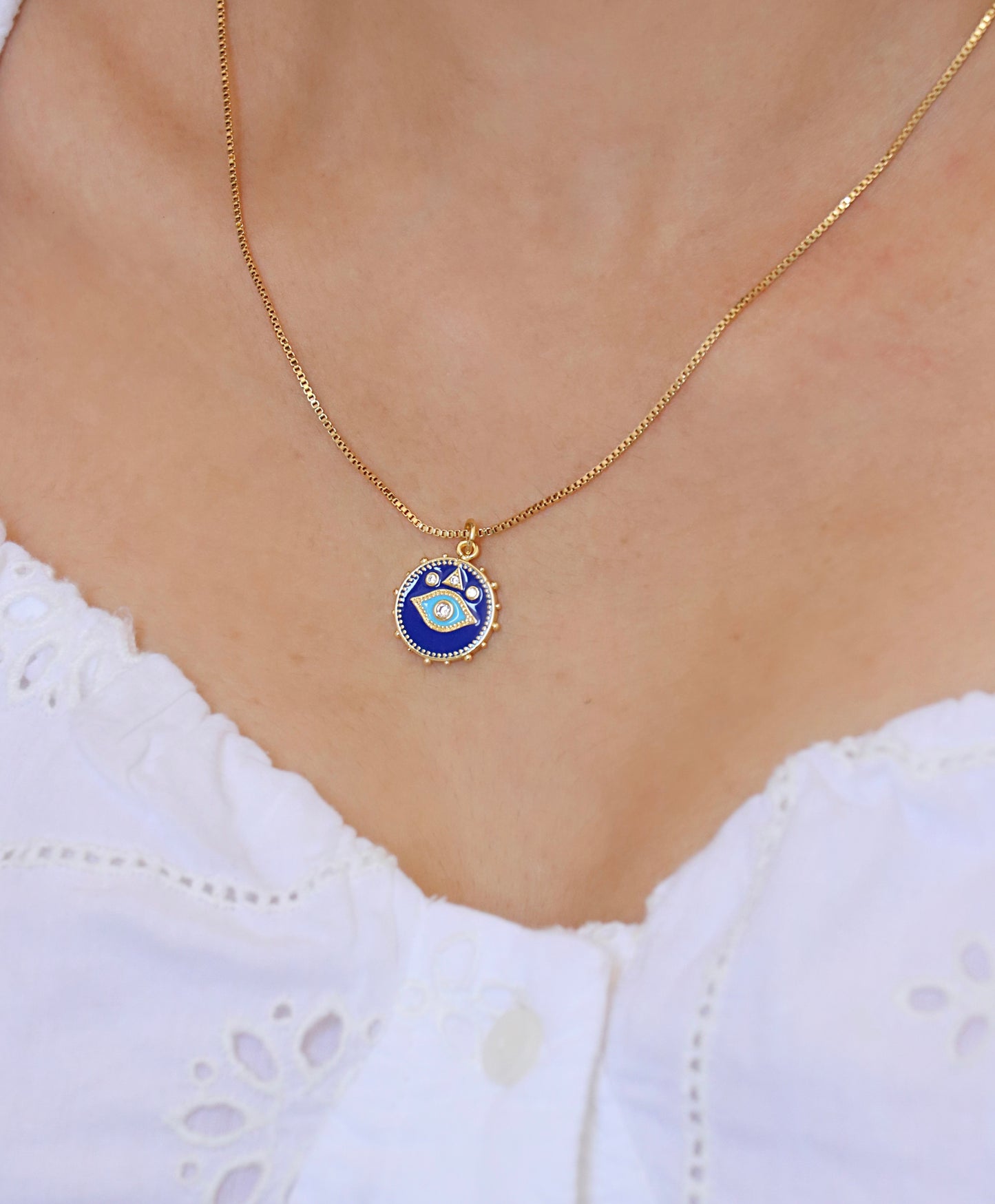 Symbolic Evil Eye Necklace