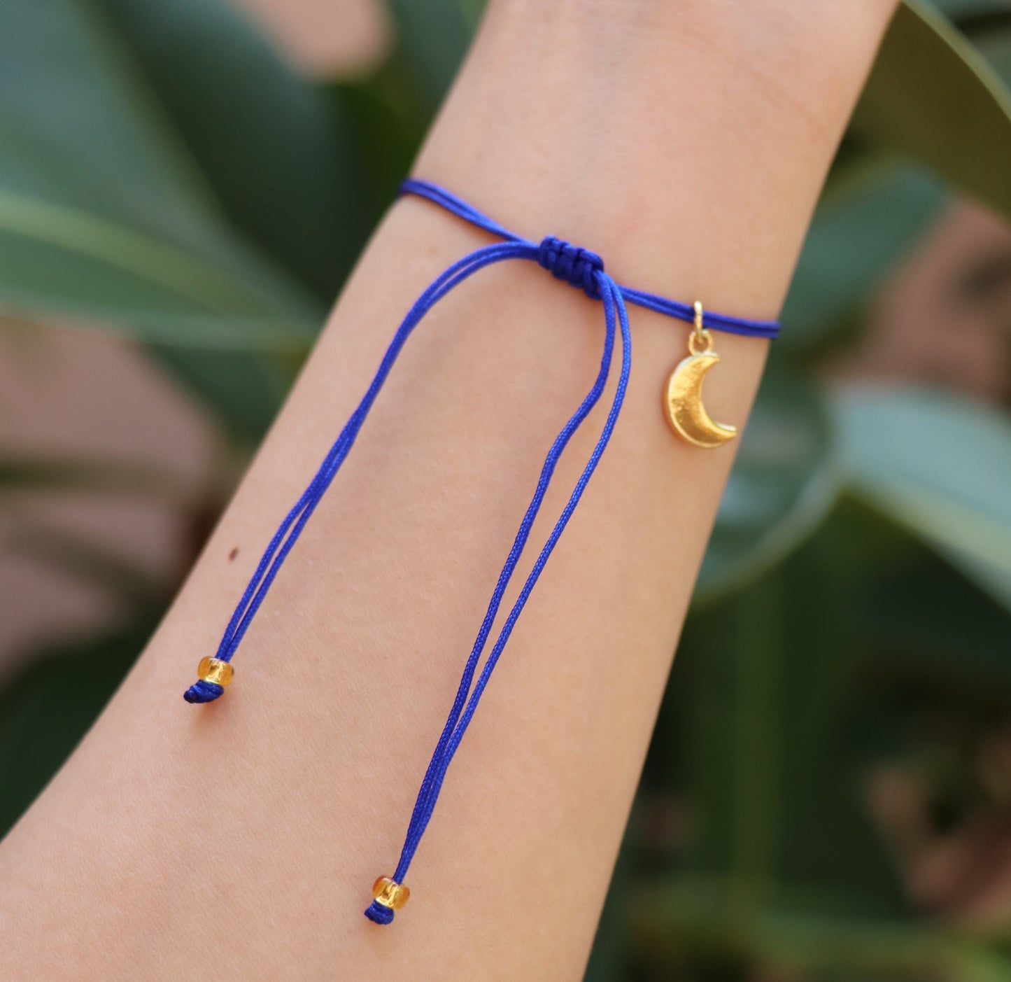 Evil Eye Seed Bead Bracelet (Blue)