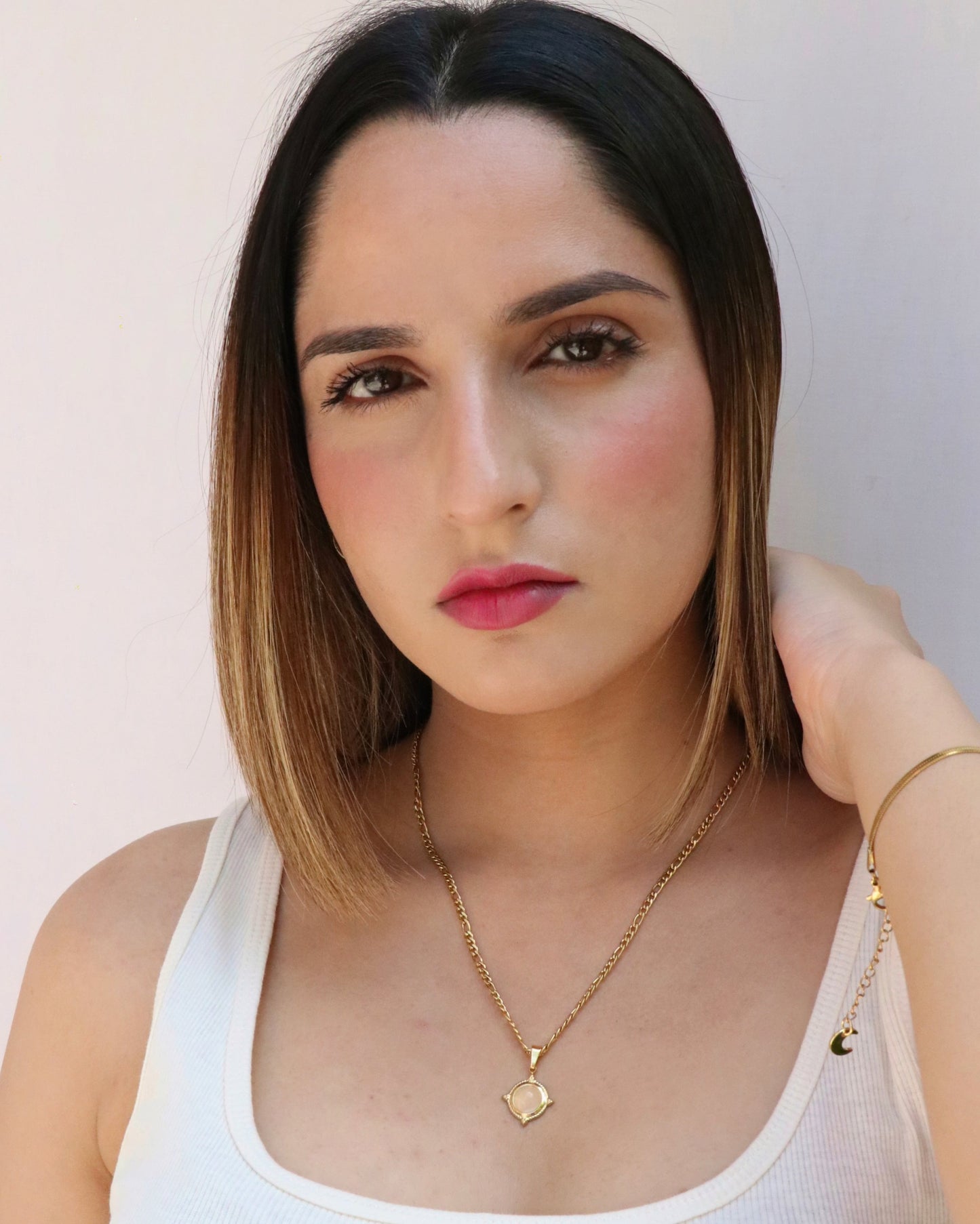 Rose Quartz Goddess Necklace