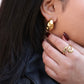 Chunky Hammered Earrings