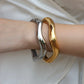 Sculpted Wave Bangle