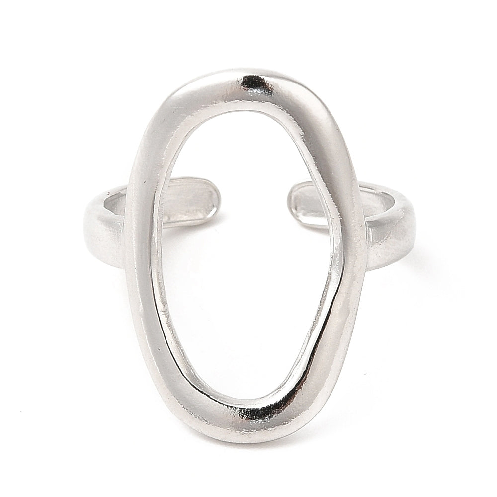 Hollow Oval Ring