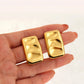 Rectangle Hammered Earrings