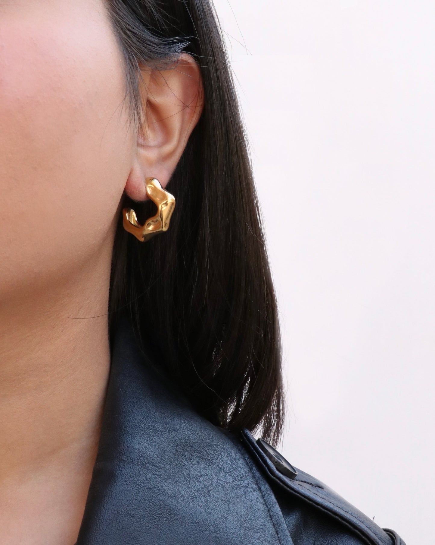 Arch Hammered Earrings
