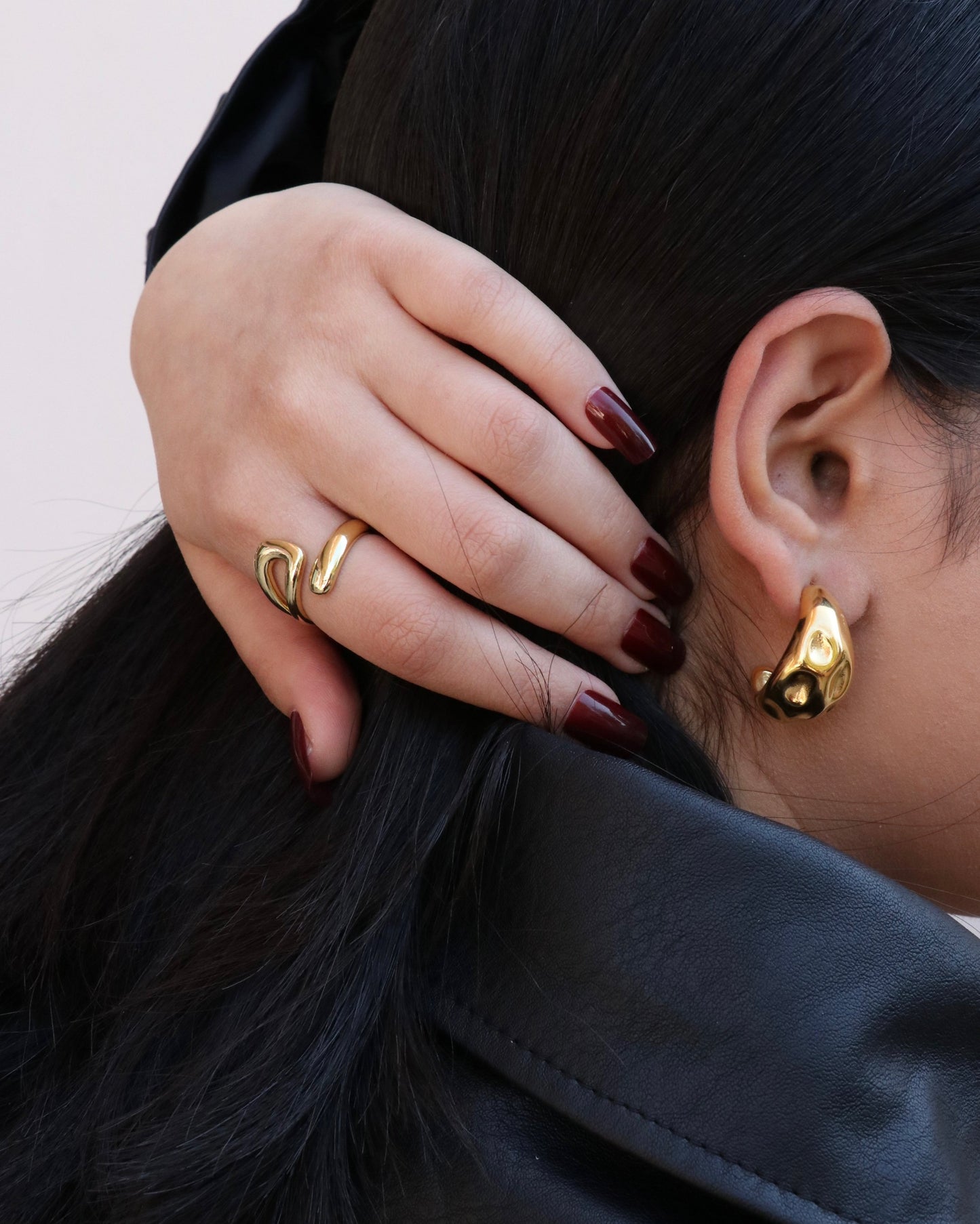 Chunky Hammered Earrings
