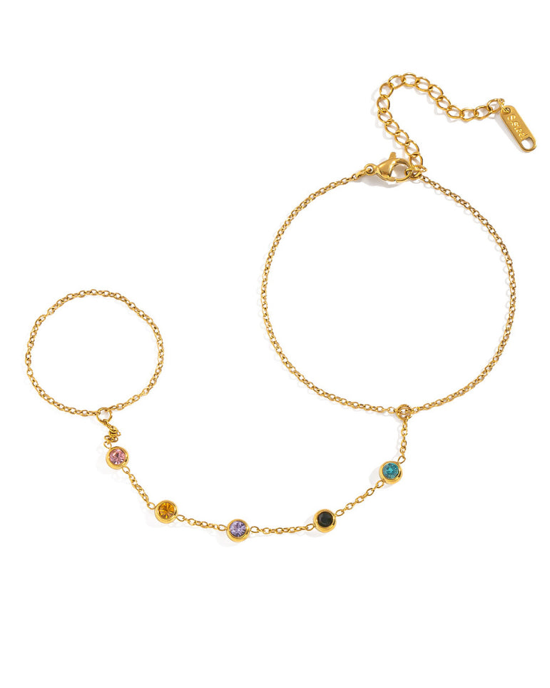 Colourful Hand Chain Bracelet