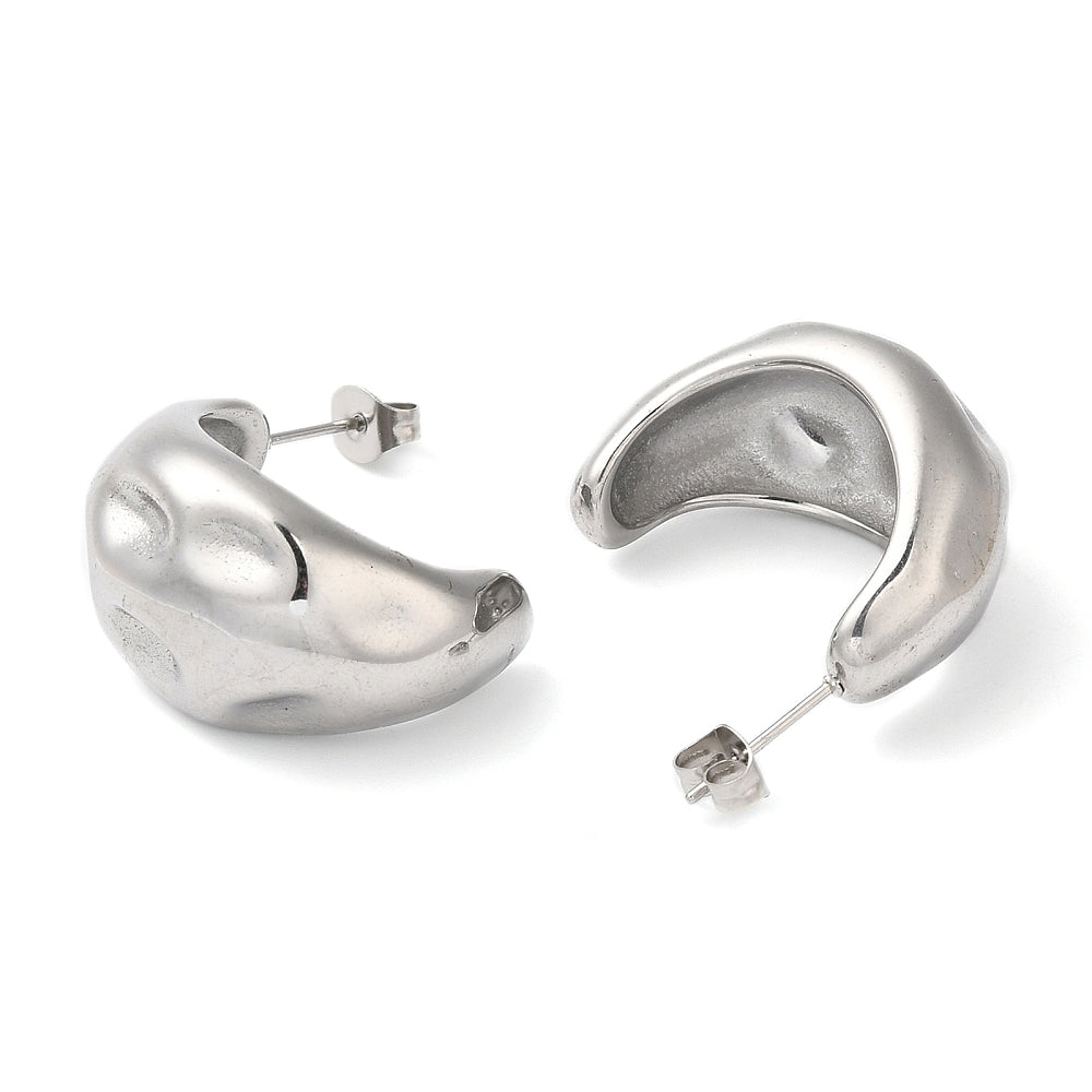Chunky Hammered Earrings