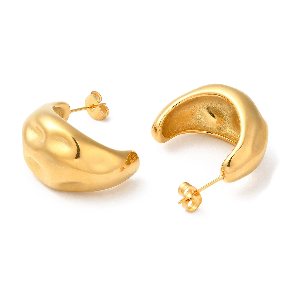 Chunky Hammered Earrings