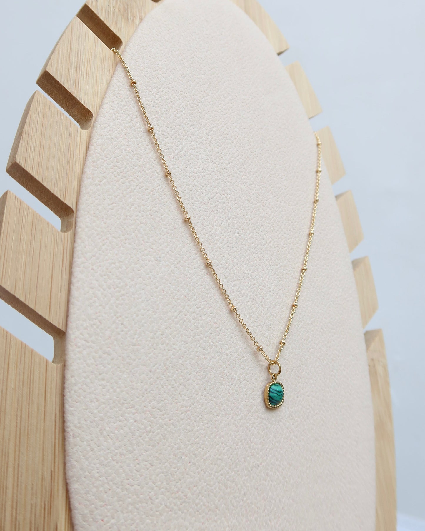 Natural Malachite Stone Necklace