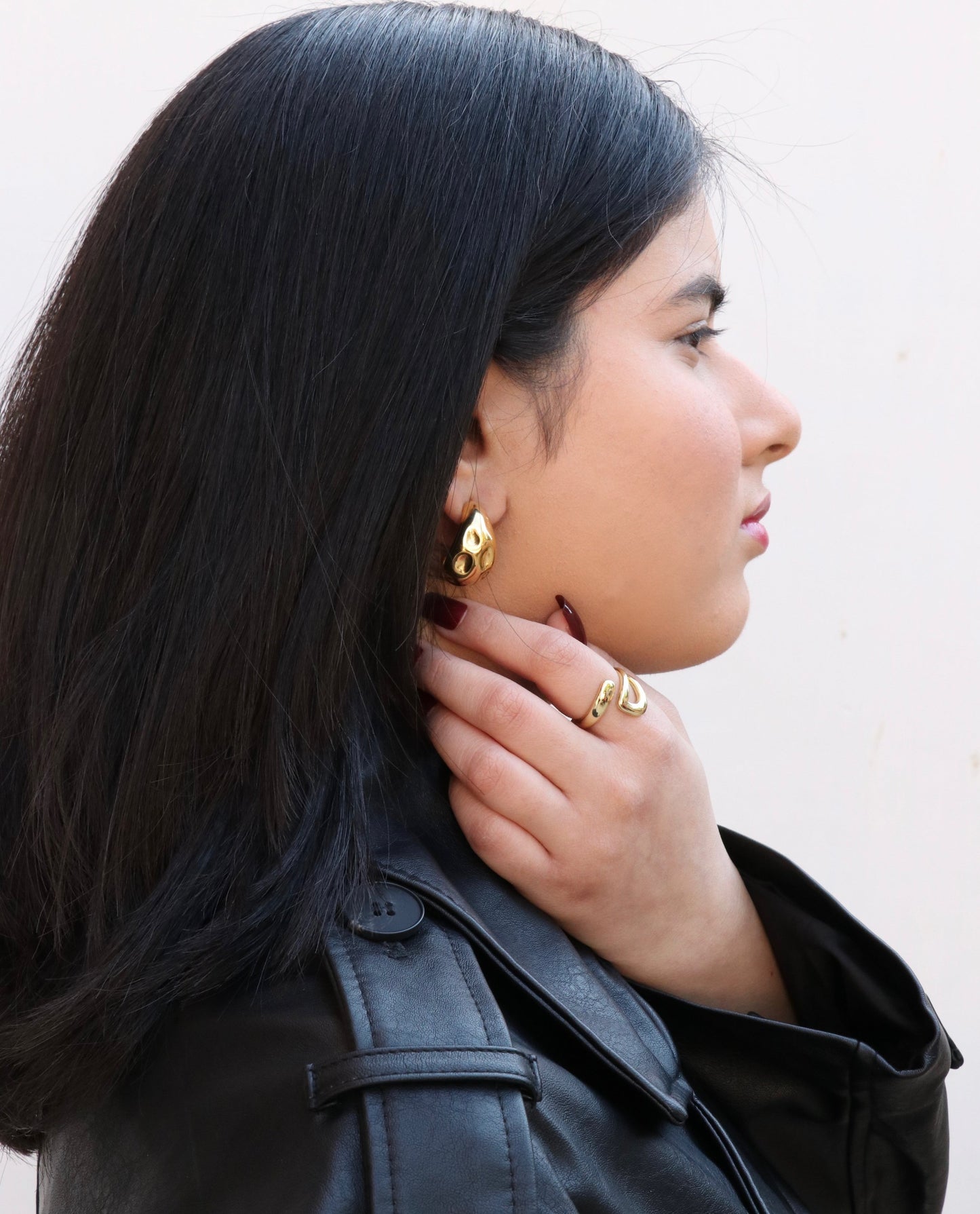 Chunky Hammered Earrings