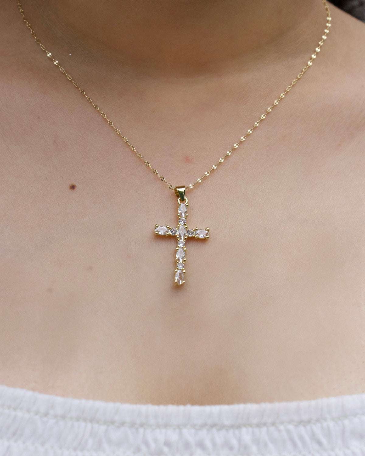 Heaven's Light Cross Necklace