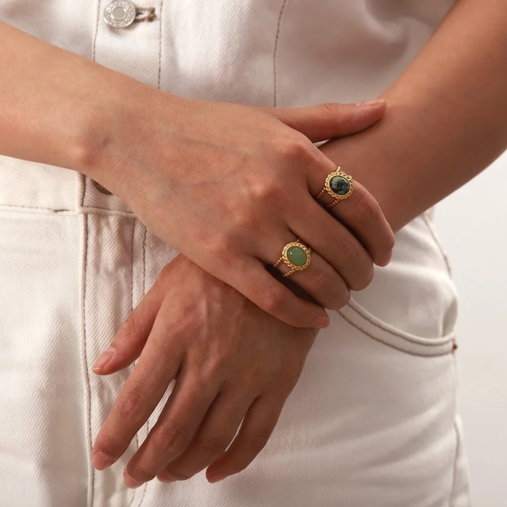 Agate Stone Ring