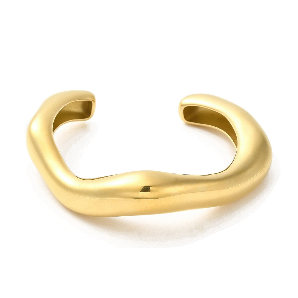 Sculpted Wave Bangle