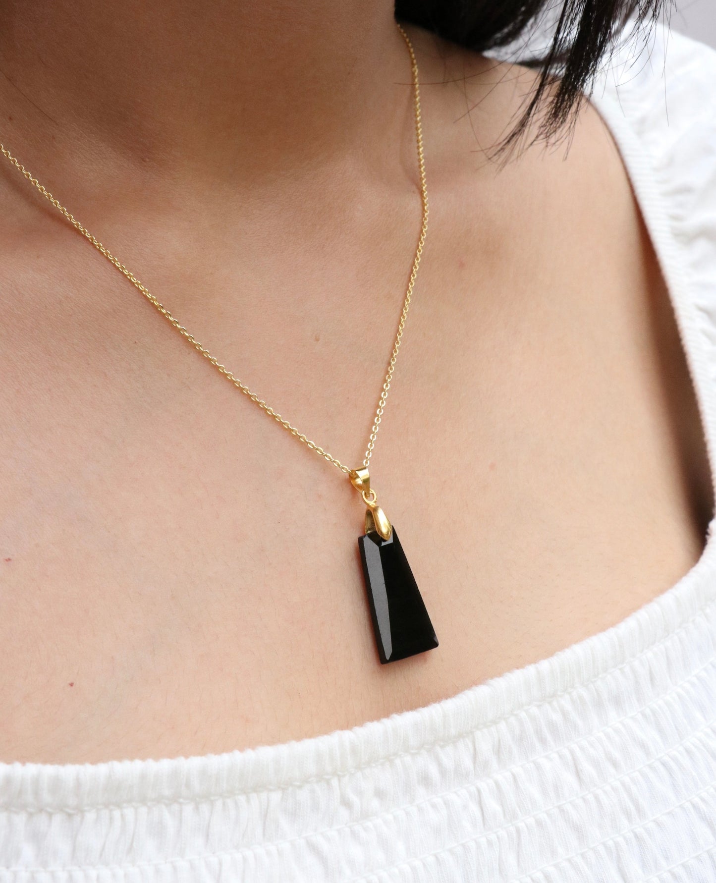 Obsidian Stone Necklace