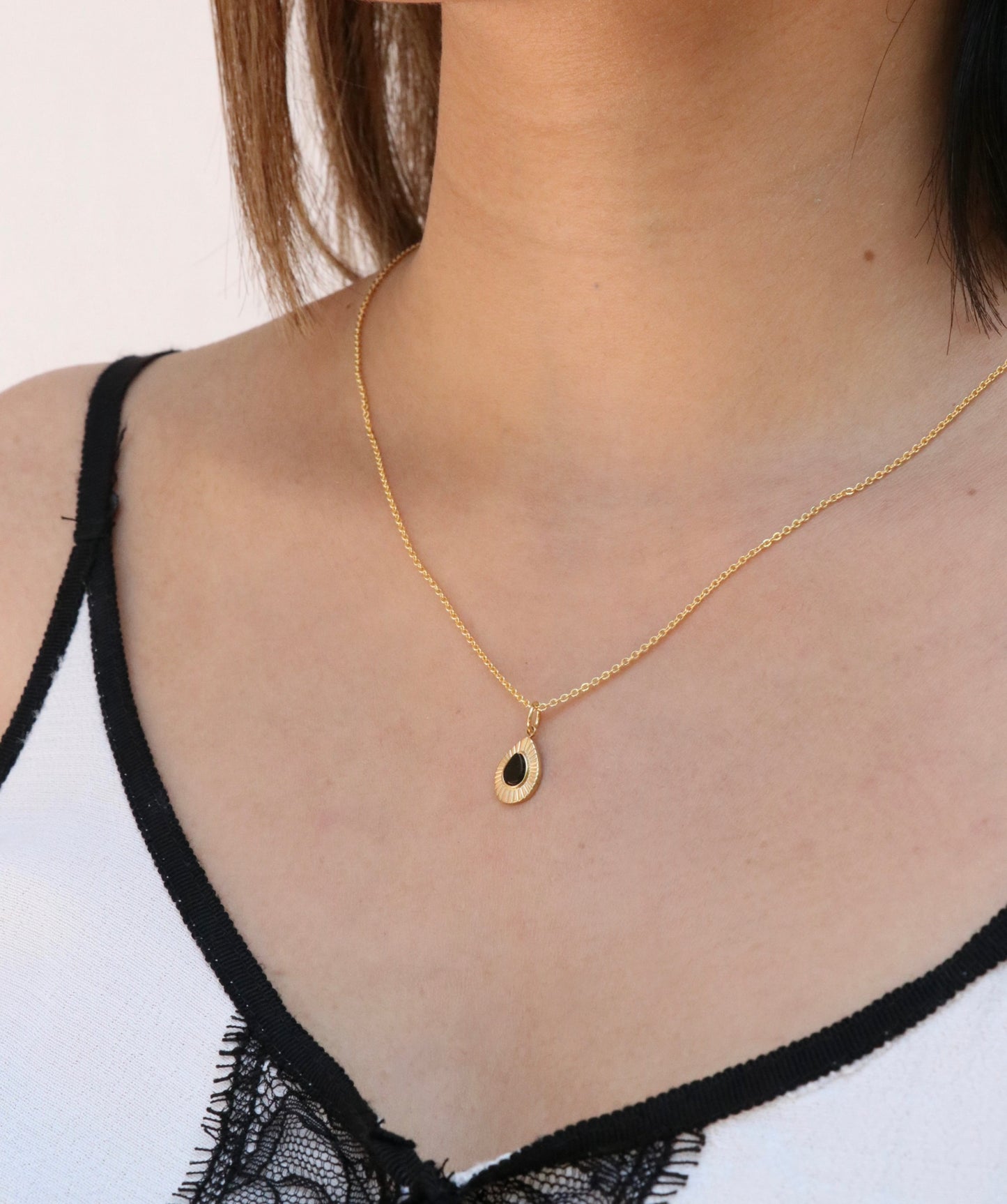 Dainty Black Onyx Necklace