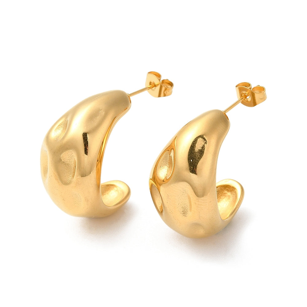 Chunky Hammered Earrings
