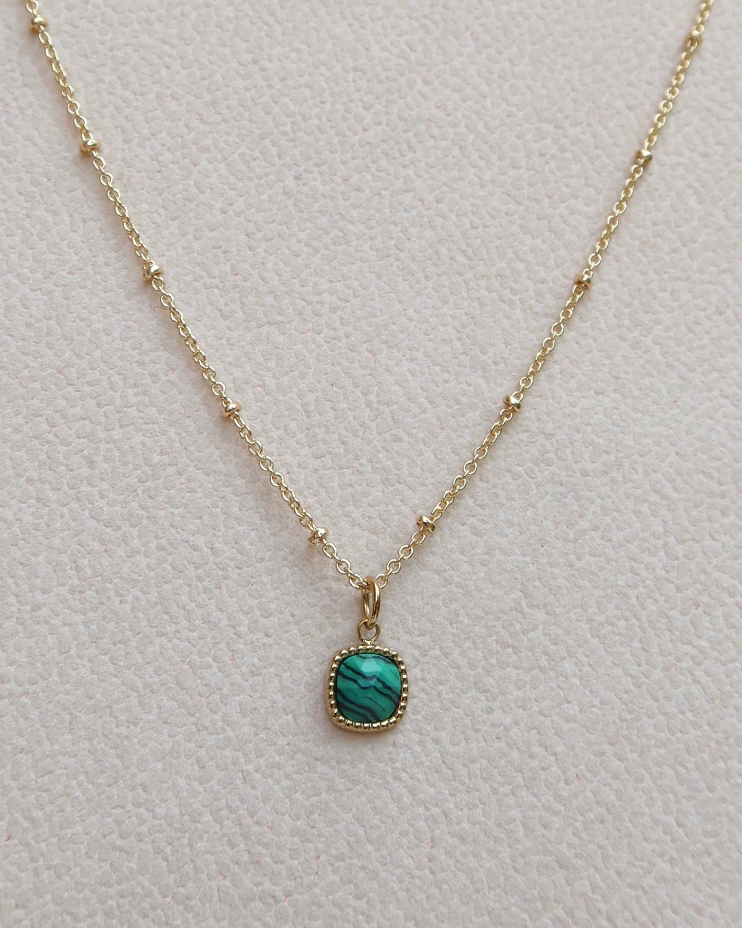 Natural Malachite Stone Necklace