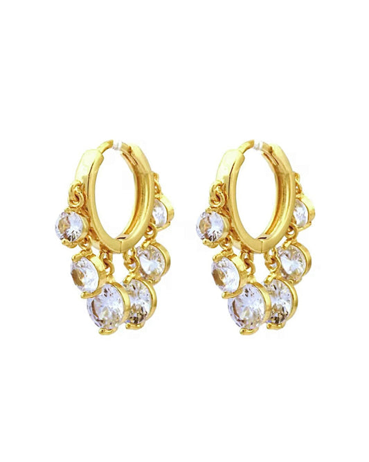 Opulence Crystal Hoops
