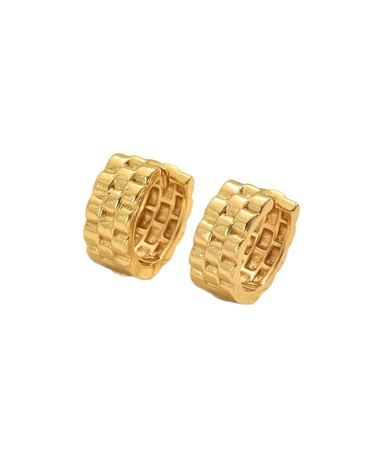 Mini Checkered Hoops