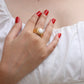 Natural White Jade Ring