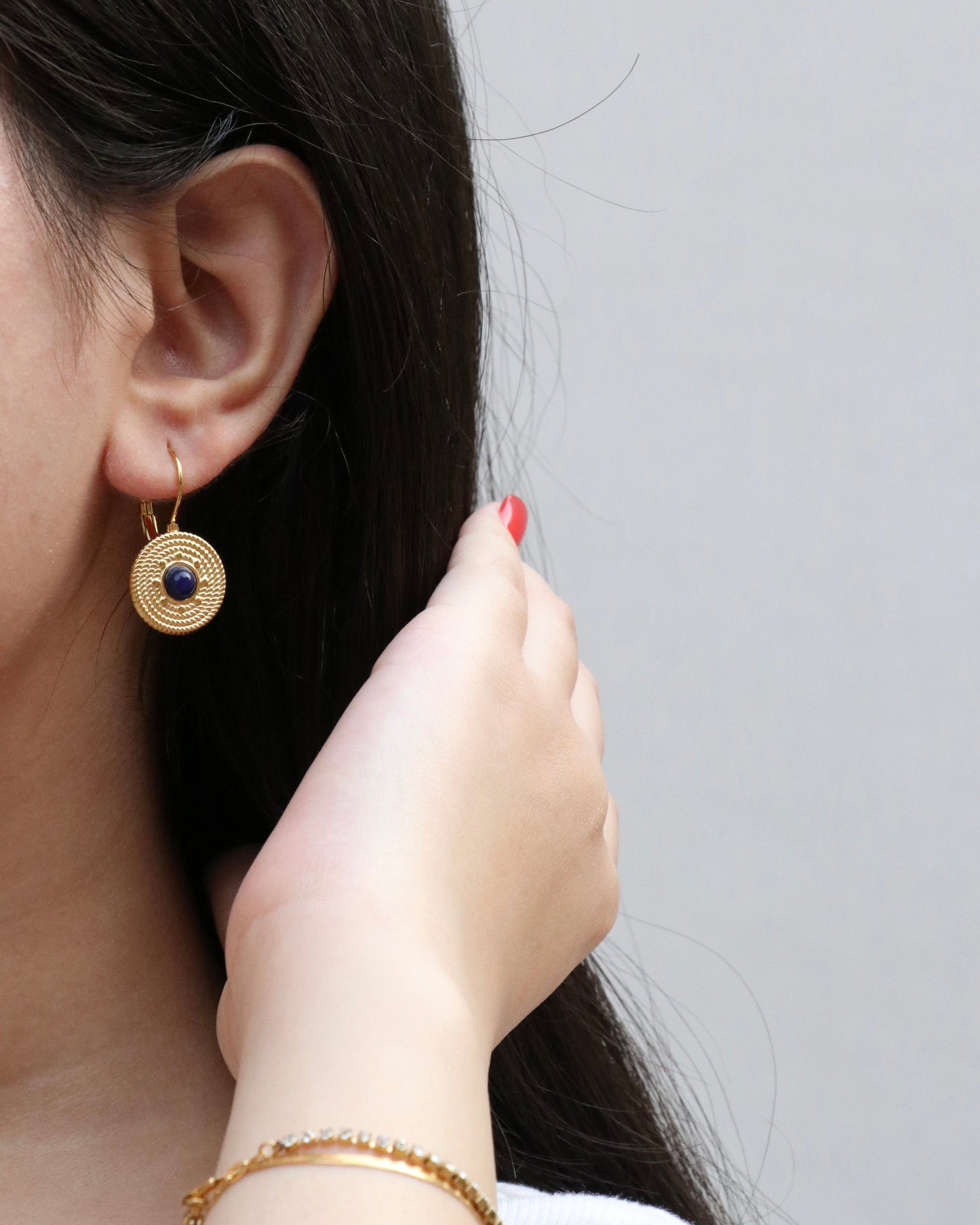 Vintage Lapis Lazuli Earrings