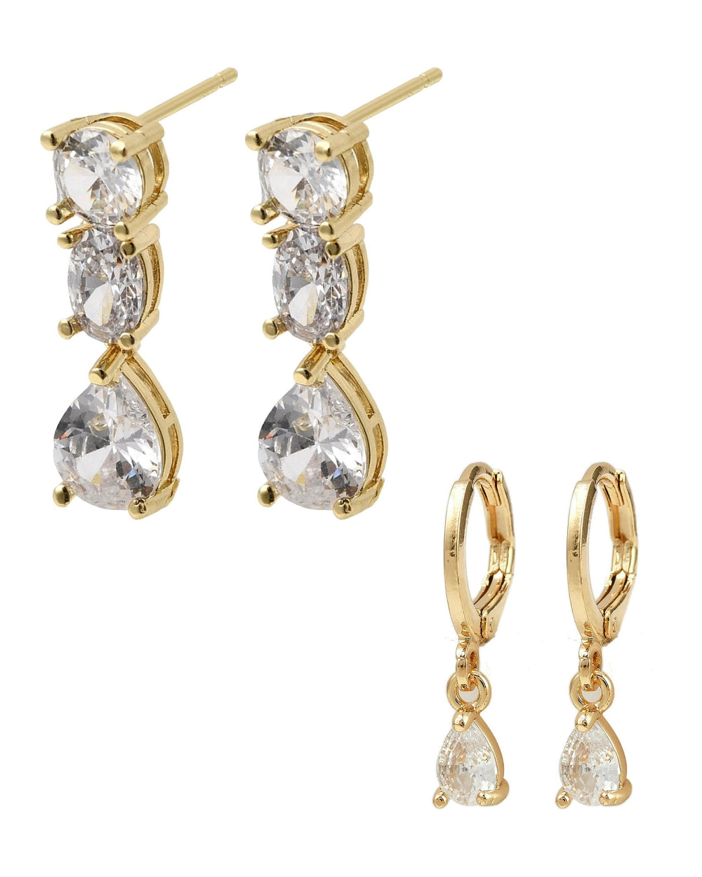 Elara Pear Stack (2-Pair Set)
