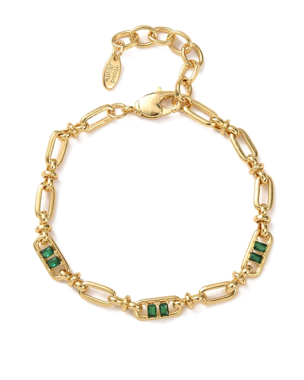 Emerald Link Bracelet